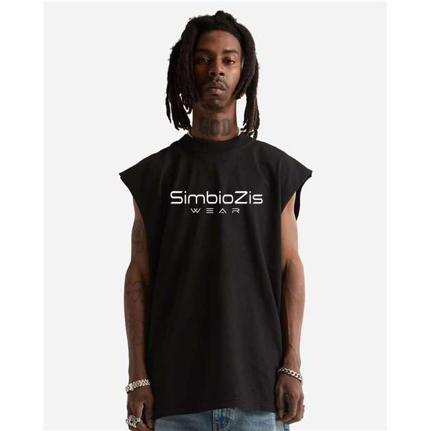 SimbioZis Wear DJ Oversized Muscle Tee | Artist Line